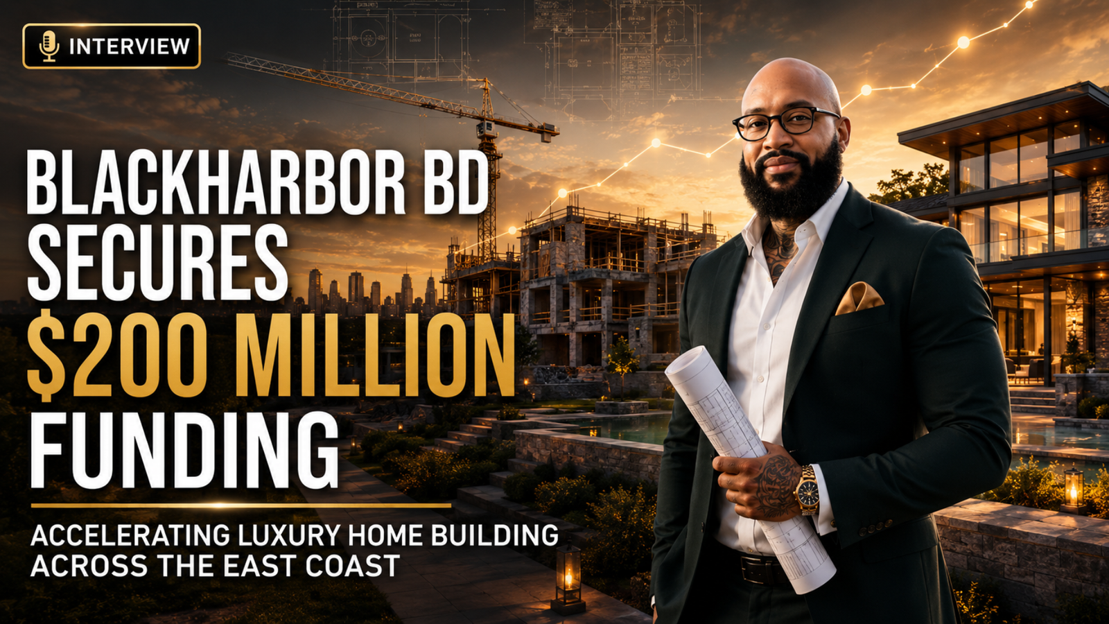 BlackHarbor BD JV Company Secures $200M Funding  to Elevate Luxury Home Building Across the East  Coast.